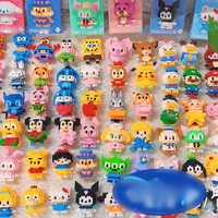 Disney 108 style Stitch LinaBell StellaLou Building Blocks Princess Cartoon Figrues Bricks Children's Assembly Toys Model Gift