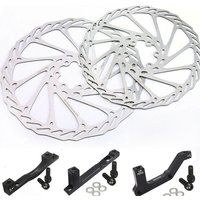 AliExpress Bicycle Brake Rotor 160mm 180mm 203mm MTB Disc Brake Rotors 180/203 PM IS Bike Rotor Adapter MTB Brakes Set Part