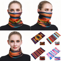 AliExpress NONE Classic Colorful Striped Design Tubular Seamless Bandanas Summer Sun Protection Bicycle Moto Balaclava Deporte Sports Mask