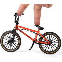 AliExpress NONE 1:8 Mini Model Alloy Bicycle Diecast Metal Mountain Finger Orange shock-absorbing Bike Simulation Decoration Gifts Toys for boys