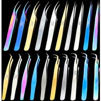 100%Vetus MCS Series Premium Beauty Makeup Tweezers for Eyelashes Extension Pinzas Super Precision