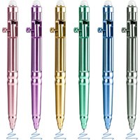 6Pcs Retractable Erasable Gel Pens, Blue Ink 0.5mm Fine Point Erasable Pen, Smooth Writing for Note Taking Marking Planner Cross