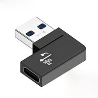 NNBILI 90 degree right angle USB A male to USB C Female USB 3.0 3.1 Adapter 10Gbps data transmission for Samsung S23 S22 Macbook