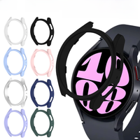 Case for Samsung Galaxy Watch 6 Classic 47mm 43mm PC Matte Bumper All-Around Protective Shell for Galaxy Watch 6 44mm 40mm Cover