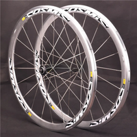 AliExpress 700C Road wheelset depth 30/40/50mm suitable for 8/9/10/11 silver aluminum alloy bike wheel