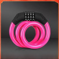 AliExpress NONE Bicycle Locks Anti-theft Mtb Bike Steel Wire Padlock 4Digit Password Electric Scooter Motorcycle Locks MTB Bicycle Accessories