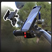 AliExpress Outdoor Cycling Bike Motorcycle Navigation Phone Holder Bicycle Cellphone Stand Mount For iPhone 16 15 14 Samsung Xiaomi Backet