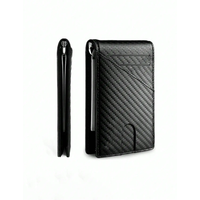 Fashion Business Carbon Fiber Men's Card Case Anti-theft Brush Multi Card Holder Card Case