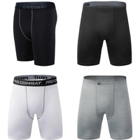 AliExpress NONE Men Bodybuilding Shorts Fitness Workout Inseam Gym Knickers Male Muscle Alive Elastic Compression Tights Skinny Leggins Hombre