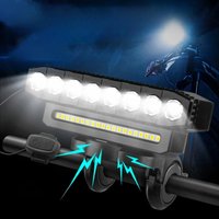 AliExpress 2024 New USB Charging MTB Bicycle Light Bike Light Waterproof Cycling Lamp Flashlight Cycling Horn Bike Light