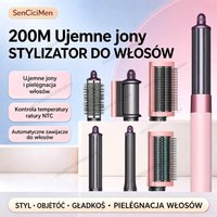 SenCiciMen 6-w-1 Air Multi-Styler 110 000 RPM Szybka Szczotka-Suszarka do Włosów z Automatycznymi Lokówkami, Narzędzie Szybkie Suszenie, Kręcenie, Dodawanie Objętości i Wygładzanie, Prezent dla Kobiet