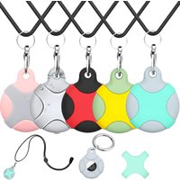 Airtag Necklace Kids,AirTag Necklace for Child Boys Girl Hidden with Keychain, Holder for Kids,Adults,Elders,GPS Tracker A