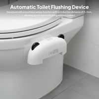 Voice Activated Toilet Auto Flusher Kit Hands Free Toilet Flusher w/ Voice Control Automatic Toilet Flushing Device for Home Use