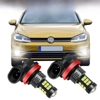 2X Car LED Fog Light Bulb For Volkswagen VW Golf 7 MK7 VII 2015 2016 2017 2018 Accessories Automotive Front Fog Lamps Replacing