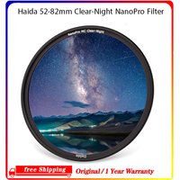 Haida 52-82mm Light Pollution Filter Clear-Night NanoPro Filter Optical Glass Enhances Visibility Artificial