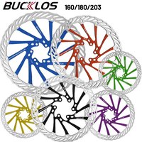 AliExpress BUCKLOS 160/180/203mm Front Rear Bike Disc Brake Rotor Heat Dissipate MTB Road Bike Brake Rotor G3CS Hydraulic Brakes Rotor