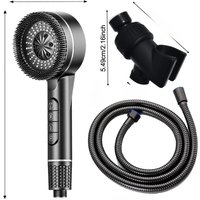 High Pressure Showerhead New 4 Modes Shower Head One-Key Stop Water Massage Shower Head With Filter Element Bathroom Accessories