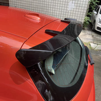 Car Spoiler Universal Fit for F20 E84 F25 CT200 JAZZ MK7 ABS Material Carbon Fiber Racing Sedan Car Rear GT Wing black blank New