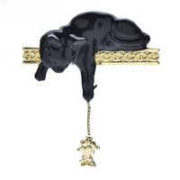 Wuli&baby Vintage Lovely Mouse And Cat Brooches For Women Men 2-color Enamel Animal Party Casual Brooch Pins Gifts