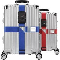 TSA Travel Luggage Strap Adjustable Password Lock Packing Belt Baggage Secure Lock Anti-theft Luggage Strap Bundling Belt