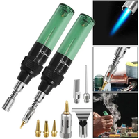 Portable Gas Soldering Iron 1300 Celsius Butane Gas Blow Torch Gun Wireless Heating Tool Blow Pen Torch Welding Tools Accessory