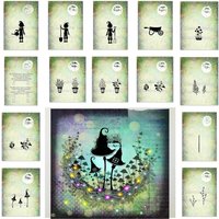 New Clear Stamps 2025 Herb Gardening Arts and Crafts Supplies Mushroom Stuff Background Stamps for Card Making DIY Scrapbooking