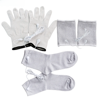 Electrode Pulse Conductive TENS EMS Massage Gloves Socks Wrist Conductive Silver Fiber For Physical Massager Muscle Stimulator