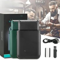 VGR V-390 Mini Single Blade Cordless Beard Trimmer Razor Rechargeable Foil Electric Face Body Shaver for Men Convenient Razor