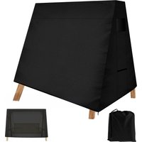 Outdoor Swing Cover Oxford Cloth Waterproof Garden Swing Chair Cover Black Furniture Dust Cover 3 Seater A Frame Swing Protector