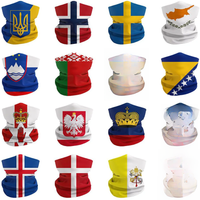 AliExpress Fandana Gear New Arrival European National Flags Pattern Bandana Women Men Cycling Hiking Camping Neck Gaiter Snood Seamless Tube Headwear