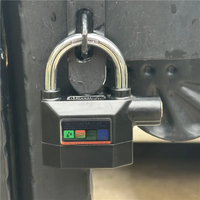 AliExpress NONE Falante waterproof Alarm door padlock 110db Siren Alarm Lock Universal Anti-Theft Padlock for Bicycle Motorcycle Door Gate