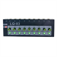 E08-Lq03 8 Channel Micro Mixer Instrument Microphone Audio Input Amplifier Multi-Function Live Broadcast Mixing Equipment
