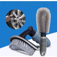 Car Wash Nylon Brush Wheel Tire Rim Scrub Brush Car Truck Motorcycle Bicycle Washing Cleaning Tool Car Accessories City Wolf