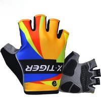 AliExpress X-TIGER X-Tiger Road Bike 3D GEL Anti-Shock MTB Road Bike Gloves Reflective Anti-slip Sports Gym Gloves Men's Half Finger Gloves