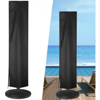Waterproof Patio Umbrella Cover Oxford Cloth Straight Parasol Cover Outdoor Garden Anti-UV Windproof Rainproof Umbrella Cover