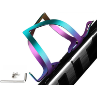 AliExpress NONE Mountain Bicycle Water Cup Holder Cycling Fixture Gradient Colorful Aluminum Alloy Water Bottle Cycling Kettle Cup Cage Bracket