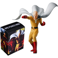 14CM Anime Figure ONE PUNCH-MAN Saitama Fighting Standing Figure Toy PVC Peripheral Collectible Small Sculpture Table Decoration