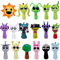 34 Styles Sprunki Plush Rhythm Box New Game Peripheral Plush Toy Doll Raddy Clukr Funbot Little Red Riding Hood Gray Stuffed Toy