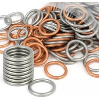 Oil Drain Plug Gasket Aluminum/Copper Crush Washer N0138157 for VW Audi Passat B5/B6 Golf 7/6 Tiguan A3 A4 Q5 Q7 Leak-Proof Seal