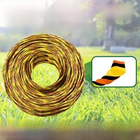 2.7/3.0/4.0mm*5M/10M/15M Nylon Grass Trimmer Line Square Twist For Brush Cutter Brush Cutter Colorful Rope Lawn Mower Accessory