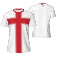 Sports Mesh T-shirt England Flag For Running Bike Soccer Tennis Football Fitness Tees 3D Printed Custom
