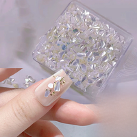 AliExpress HotPress 1 box Irregular Shell Nail Charms Natural Seashell Abalone-Shell Nail Art Flake 3D Decor Slices Small Gravel Design Flakes Stone