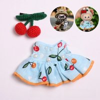 For 17cm Labubus Mini Doll Clothes Outfit Hat Clothes Shoes Labubu II Doll Accessories Cultivate Sitting Party Game Toys 1Pc