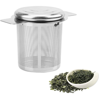 HILIFE with 2 Handles Reusable Tea Infusers Basket Stainless Steel Lid Tea and Coffee Filters Fine Mesh Tea Strainer