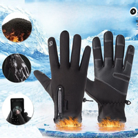 AliExpress GAFASTWO 1 Pairs Winter Gloves Mens Touchscreen Non-Slip Unisex Waterproof Windproof Warm Cycling Cold Gloves Fashion Zipper Sports Glove
