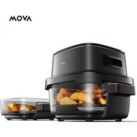 MOVA AF20 Pro 8-in-1 Glass Air Fryer with Dual Capacity Option and Inverter Brushless Motor 4L/2.5L Glass Bowls Dishwasher Safe 40℃-210℃ Precise Contr