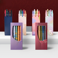 KACOGREEN Pen 5pcs/pack KACO Pure Plastic Gel-Ink Pen , Signing Pen Colorful Ink Pen For School /Office /Worker Stationery Suppl