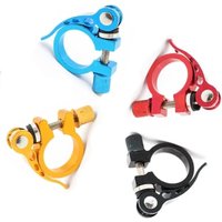 AliExpress NONE Aluminum Ultralight 25.4/28.6/31.8/34.9mm Seatpost Clamp Quick Release MTB Road Bike Seat Post Tube Clip Bicycle Cycling Parts