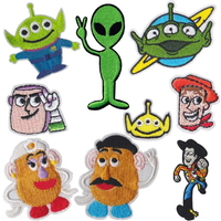 Toy Story Woody Buzz Lightyear Embroidered Patches For Clothing Thermoadhesive Patches Cartoon Badges Iron On Clothes DIY