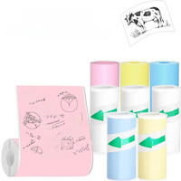 Mini Printer Paper Thermal Sticker Printer Paper Photo Print Labels Kids Camera Paper for Various 57mm Inkless Sticker Printers